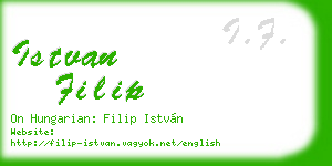 istvan filip business card