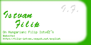 istvan filip business card